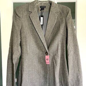 NWT Prettylittlething PLT Women's Structured Gray Blazer Dress US 10
